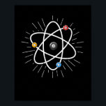 Billiards Atom Funny Science 8-Ball Pool Snooker Poster<br><div class="desc">Dies ist der perfekte T - Shirt für alle Billardspieler,  Billardspieler,  Billardfans oder Billardfans. Zeigen Sie mit diesem coolen T - Shirt Ihre Liebe für Poolbecher.</div>