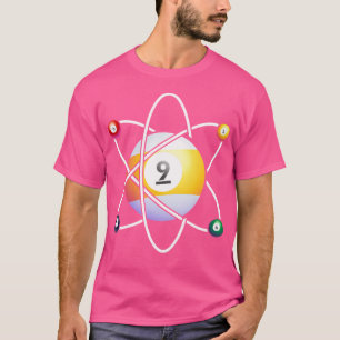 Billiards Atom Pool Table Snooker Pyramid Billiard T-Shirt