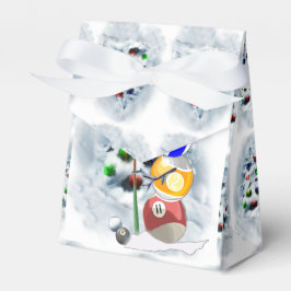 Billiards Ball Snowman Weihnachten Geschenkschachtel