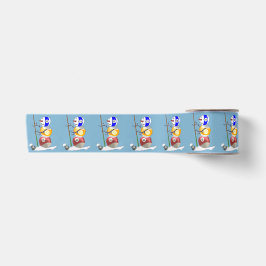 Billiards Ball Snowman Weihnachten Satinband