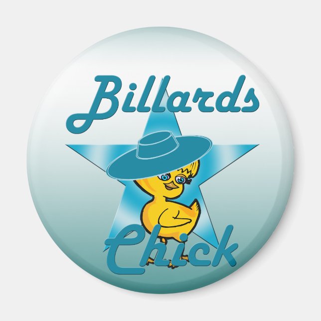 Billiards Chick #7 Magnet (Vorne)