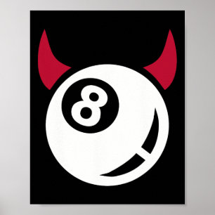 Billiards Devil Poster