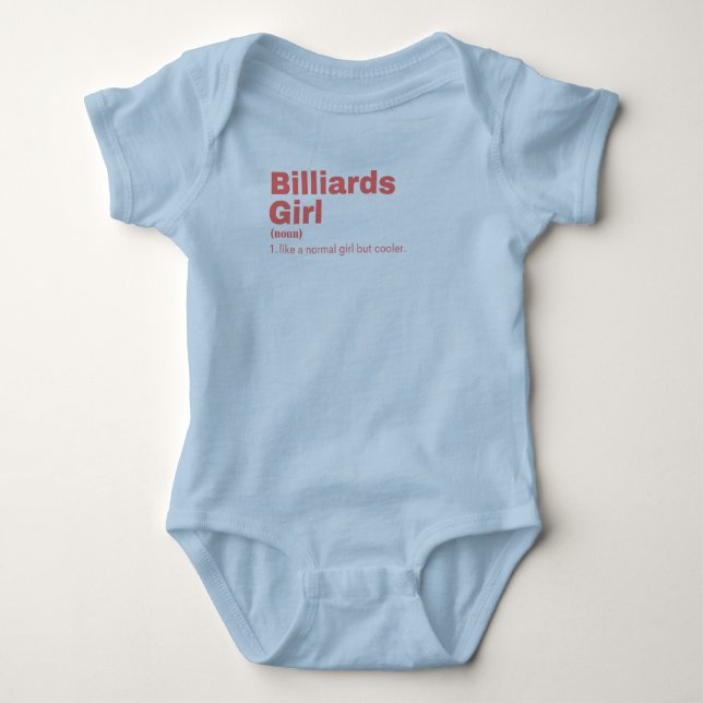Billiards Girl - Billiards Baby Strampler (Vorderseite)
