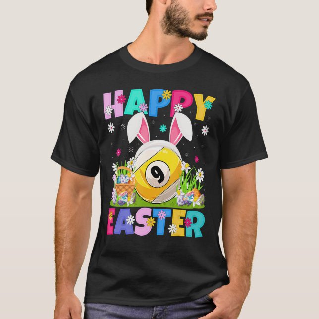 Billiards Happy Oaster Billiards Ostern Su T-Shirt (Vorderseite)