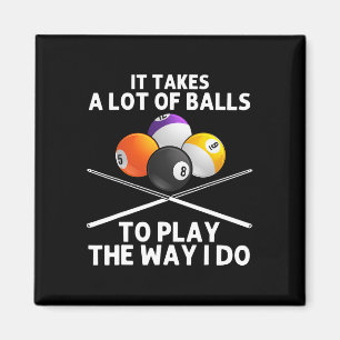 Billiards Kunst für Männer Jungs Billiard Lover Po Magnet