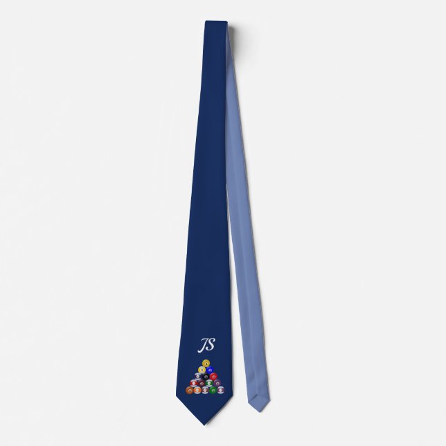 Billiards Neck Tie Krawatte (Vorderseite)