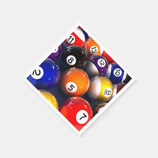 Billiards Paper Napkins Serviette (Ecke)