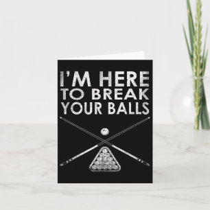 Billiards Player ist hier, um Ihre Arbeit zu unter Karte