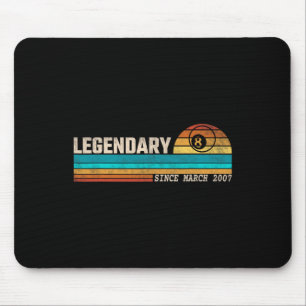 Billiards Player Legend Seit März 2007 Geburtstag Mousepad
