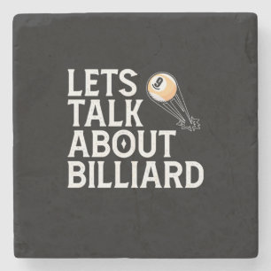 Billiards Player Lets Talk About Billiard Steinuntersetzer