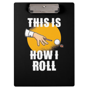 Billiards Player This Is How Snooker Roll Klemmbrett