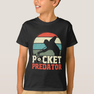 Billiards Pocket Predator 8 Ball Funny Men Retro P T-Shirt