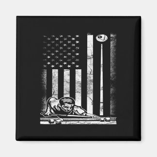 Billiards Pool American US Flag 4. Juli Magnet