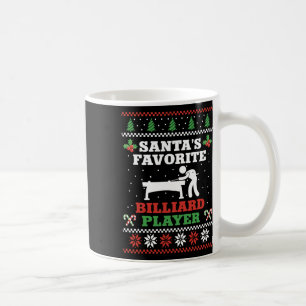 Billiards Pool Player Ball Weihnachten Ugma Christ Kaffeetasse