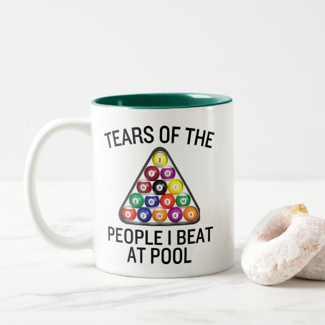 Billiards Pool Player Mug (Avec donut)