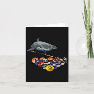 Billiards Pool Shark Design Karte