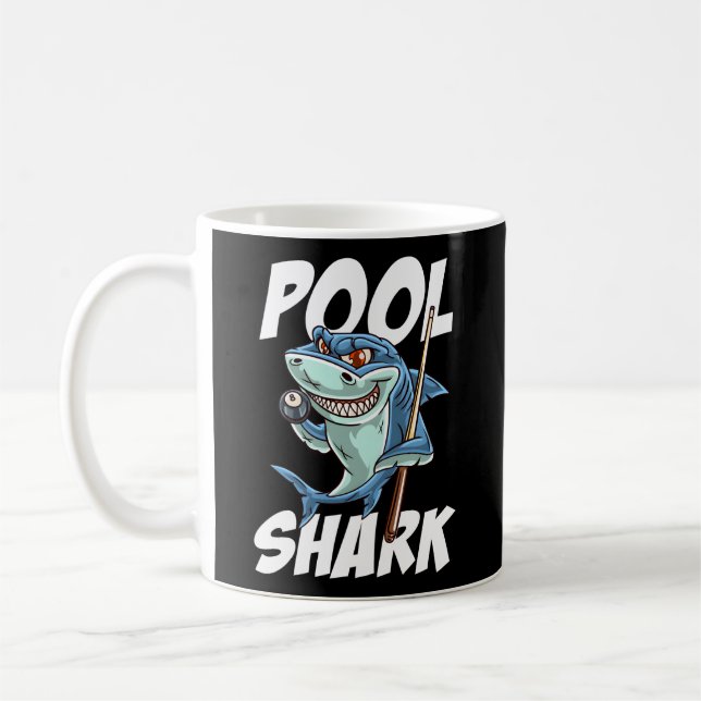 Billiards Pool Shark Snooker Hall Joke Billiard Kaffeetasse (Links)