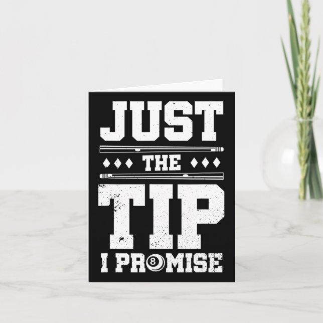 Billiards Pool Snooker Karte (Vorderseite)