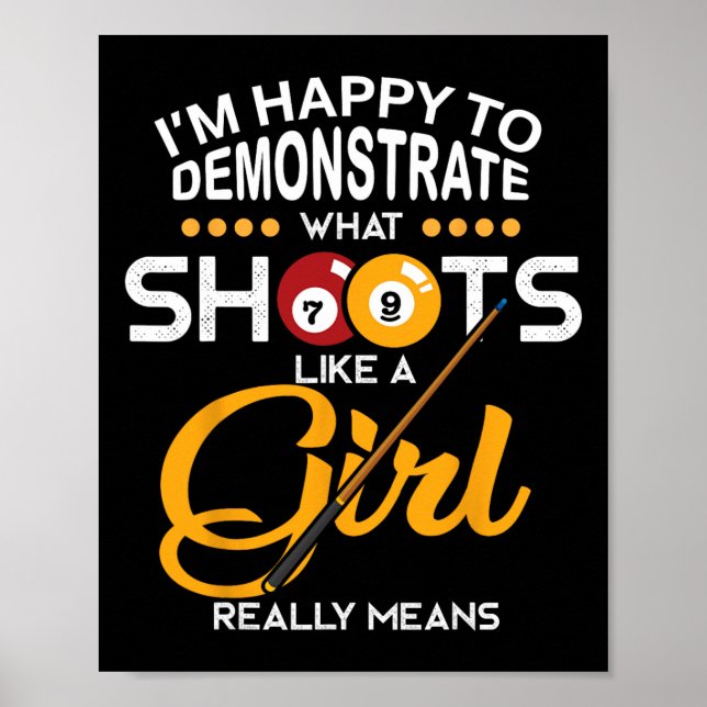 Billiards Shirt Poster (Vorne)