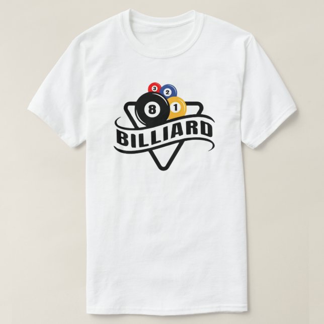 Billiards T - Shirt (Design vorne)