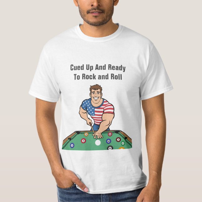 Billiards Theme Team League Tshirts (Devant)