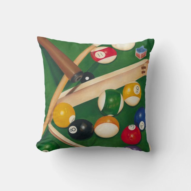 Billiardtisch mit Balls und Chalk Kissen (Vorderseite)