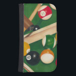 Billiardtisch mit Balls und Chalk Galaxy S4 Geldbeutel Hülle<br><div class="desc">Rack sie mit diesem spektakulären Bild eines Billardtisches von Jennifer Goldberger. Die Bälle sehen neu aus,  das Filz sieht tadellos aus,  und die Kreide wurde bereits auf die Cue-Sticks aufgetragen. Hang dies in deiner Zuhause,  oder gib es einem Freund oder Liebsten,  der eine Partie Billard genießt!</div>