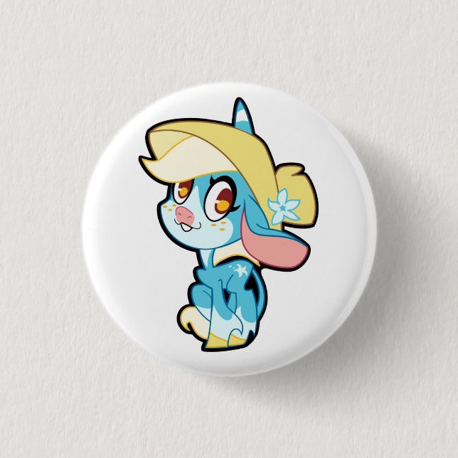 Billie auf einem Knopf Button (Vorderseite)