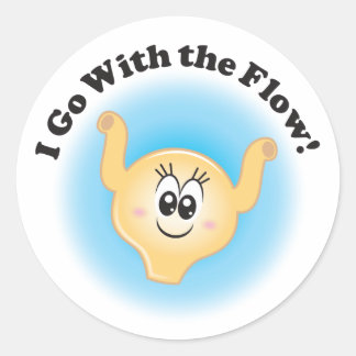 Billie Blase "I go with the Flow" Stickers