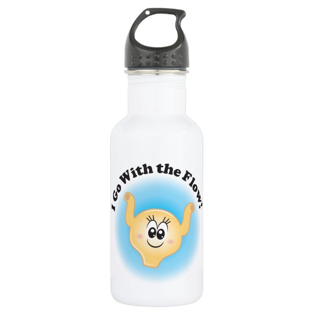 Billie-Blase "ich gehe mit der Fluss-" Wasser Edelstahlflasche (Vorderseite)