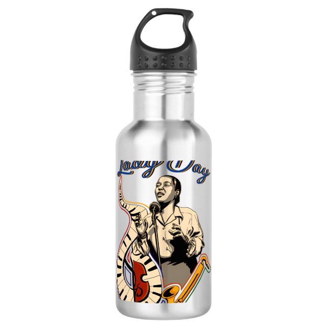 Billie Holiday Edelstahlflasche (Vorderseite)