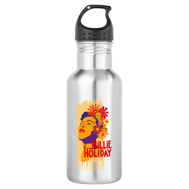 Billie Holiday Edelstahlflasche (Vorderseite)