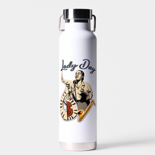 Billie Holiday Trinkflasche (Vorne)