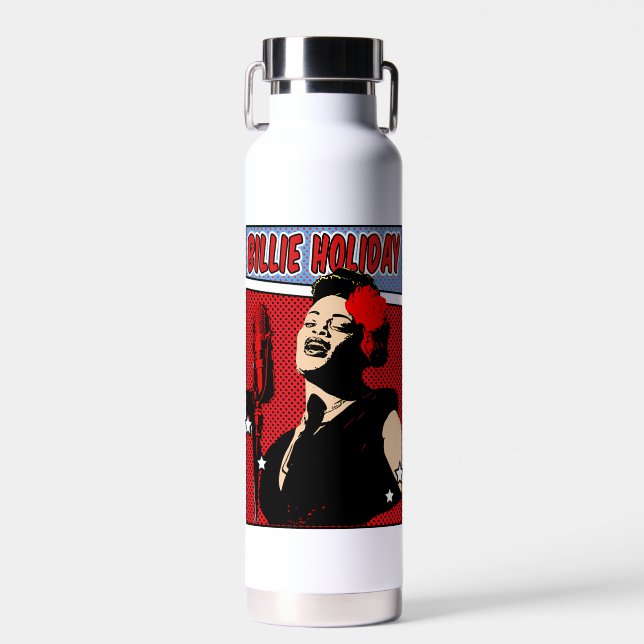 Billie Holiday Trinkflasche (Vorne)