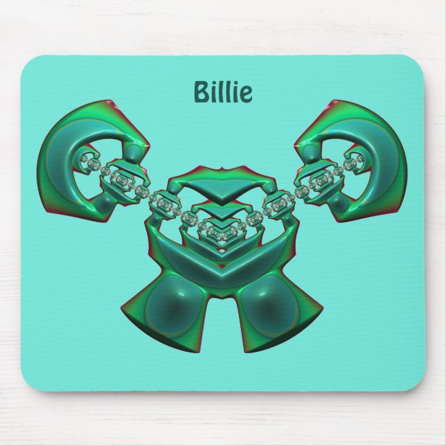 BILLIE ~ Multiple Green ~ BIZARRE Fraktal ~ Mousepad (Vorne)