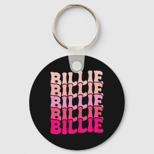 Billie Personalisiert Name I Liebe Billie Groovy 8 Schlüsselanhänger