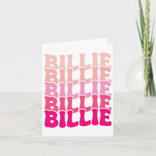Billie Personalisierter Name Ich liebe Billie Groo Karte