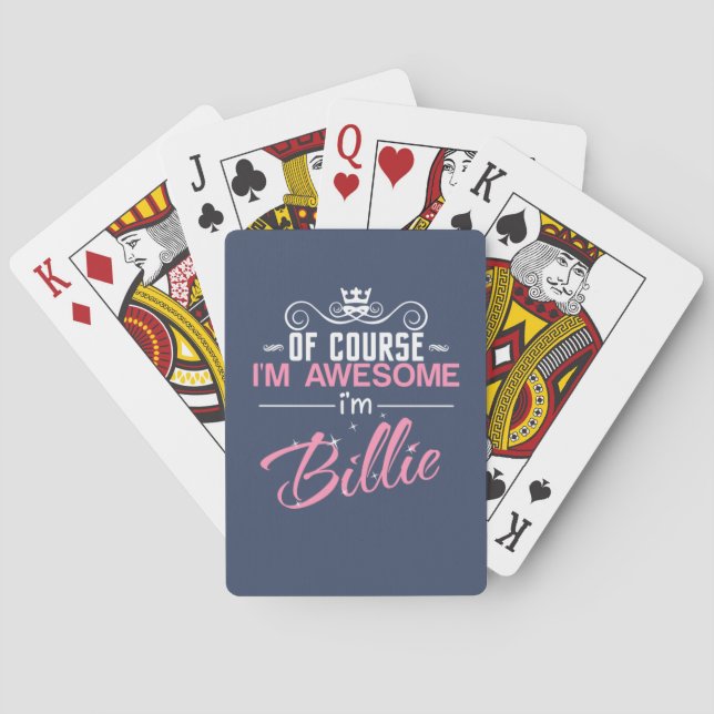 Billie von natürlich bin ich Phantastisch, ich bin Spielkarten (Rückseite)
