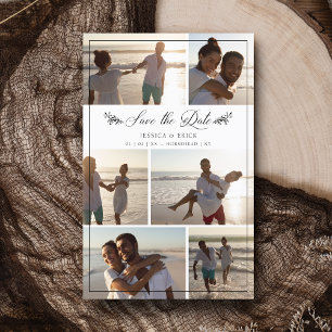 Billig Black Branches Chic Collage 6 Fotos Hochzei