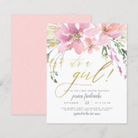 Billig Blush & Gold Es ist eine Girl Floral Baby D