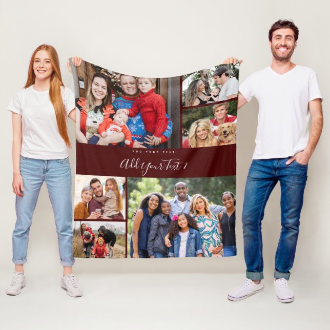 Billig Foto Blanket Collage Multi Foto Collage Fleecedecke (Beispiel)