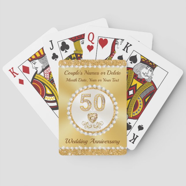 Billig, Geschenke zum goldenen Jubiläum, 50 Jahre Spielkarten (Rückseite)