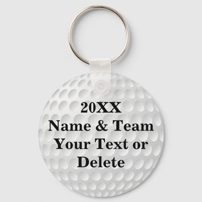 Billig Golf Gastgeschenk PERSONALISIERT Schlüsselanhänger (Vorderseite)