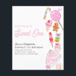 Billig SWEET ONE Candy Kids Candyland 1. Geburtsta Flyer<br><div class="desc">Niedliche SCHWIZE EIN Candy Kids Candyland 1. Geburtstag Einladung</div>