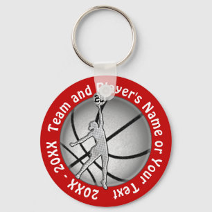 Billige Girls Basketball Geschenke, Ihr Text und F Schlüsselanhänger