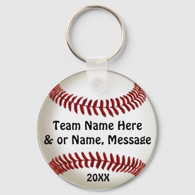 Billige Ideen für Baseball Team Geschenke mit TEAM Schlüsselanhänger (Vorderseite)