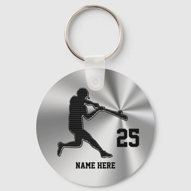 Billige Ideen für Baseball Team Geschenke NAME & N Schlüsselanhänger (Vorderseite)