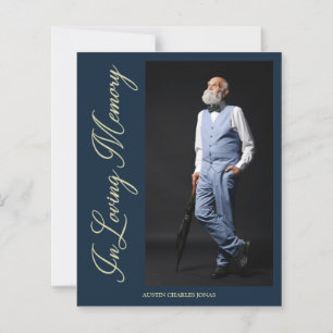 Billige Marine Elegante Golden Foto Beerdigung