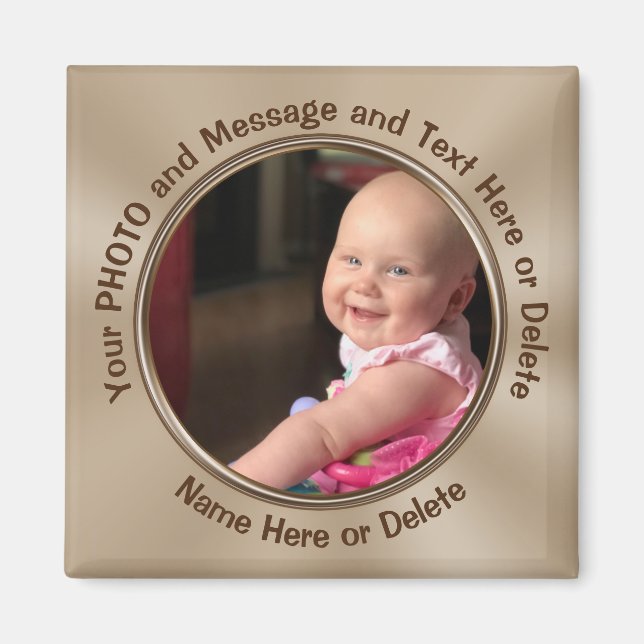 Billige Personalisierte Foto-Magnete, quadratische Magnet (Vorne)