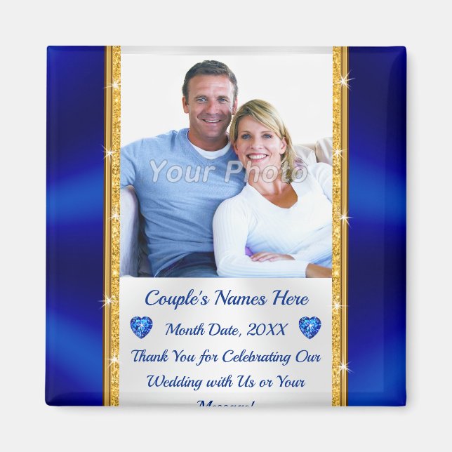 Billige Personalisierte Gastgeschenke Hochzeiten m Magnet (Vorne)